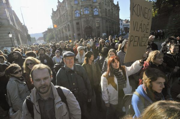 Demonstrace proti vládě jsou v Praze poslední dobou časté.